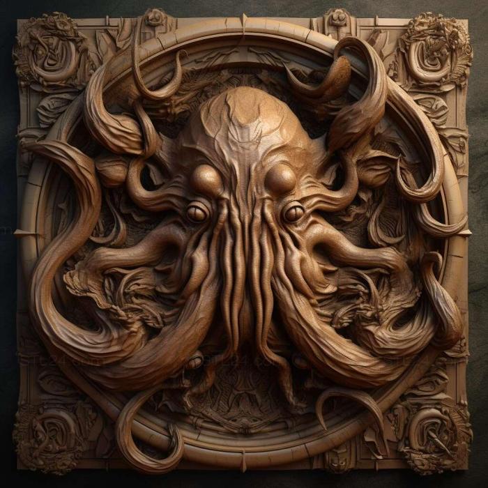 Characters (cthulhu mythos 1, HERO_1801) 3D models for cnc